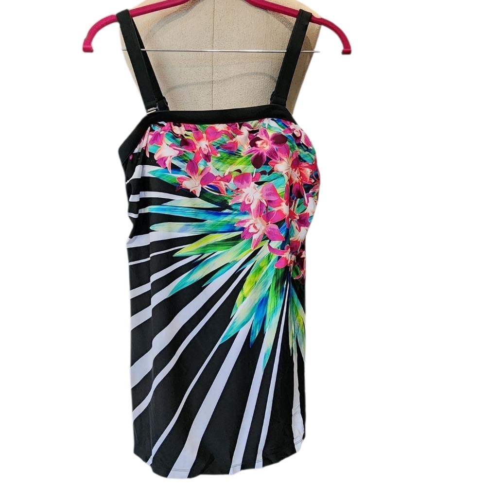 Maxines Multicolored Floral Swim Suit
